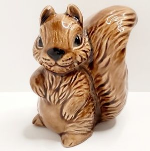 Lefton Handpainted Ceramic Squirrel Figurine
